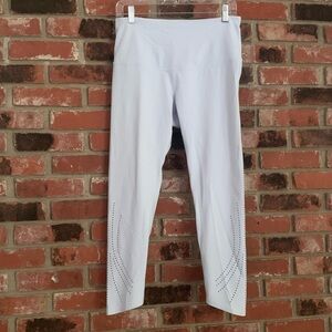 Calia By Carrie Underwood Pale Blue Lazer Cut Stay Powerful Gym Leggings Sz XL